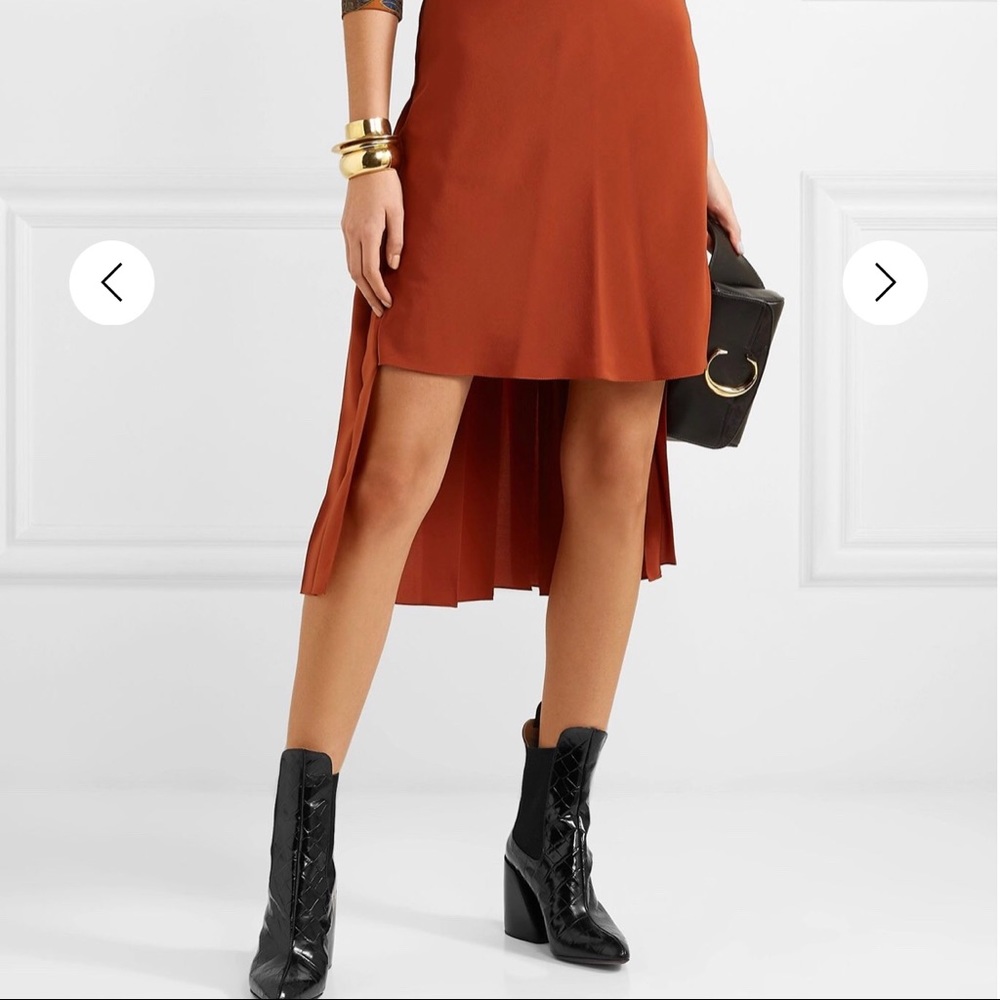 Chloe croc embossed ankle boots